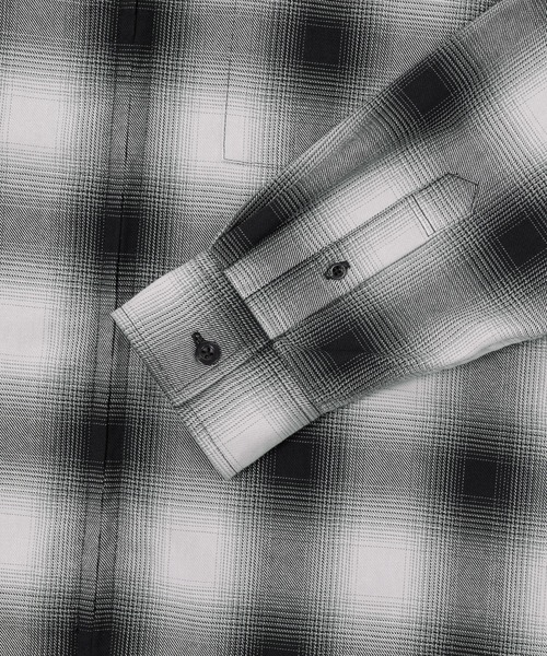 HUF（ハフ） シャツ OMBRE ZIP LS SHIRT メンズ レディース : ZOZOTOWN