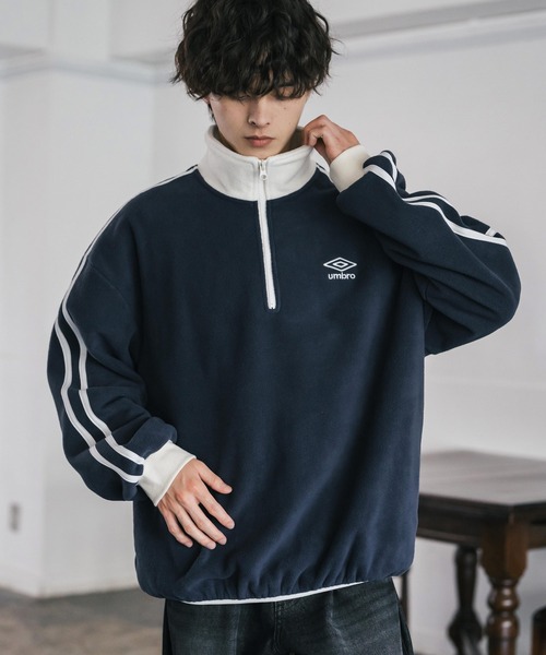 UMBRO ハーフジップ　ドリルトップ　90s　ジャケット　デニム ku0267-03_1.jpg