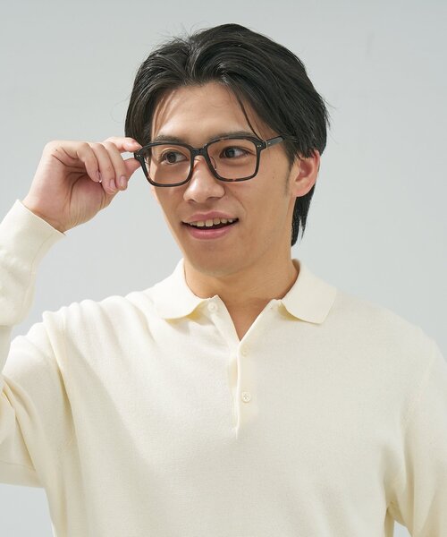 Zoff（ゾフ） 伊達メガネ メガネ 眼鏡 ウェリントン型 メガネ｜黒縁