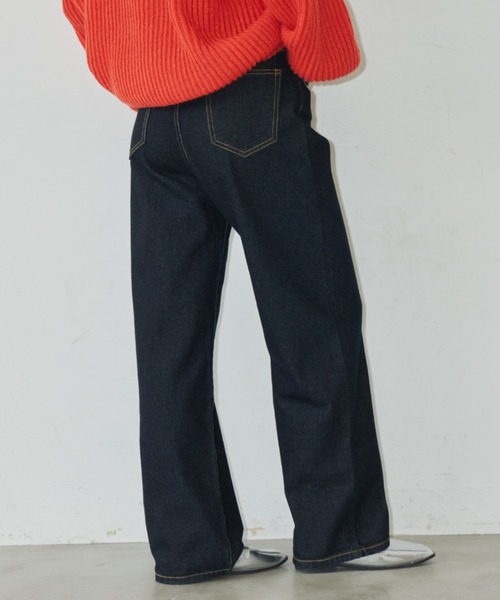「Auntie Rosa Holiday」 加工デニムパンツ LARGE ブルー レディース_画像7