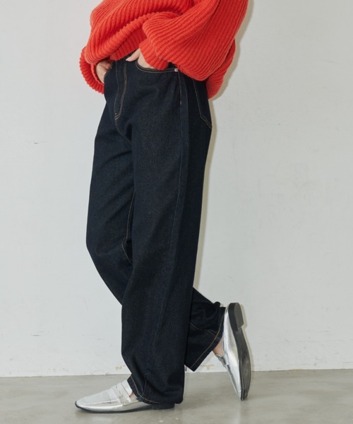 「Auntie Rosa Holiday」 加工デニムパンツ LARGE ブルー レディース_画像8