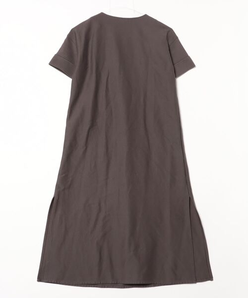「THE RERACS」 半袖ワンピース 36 グレー レディース_画像2