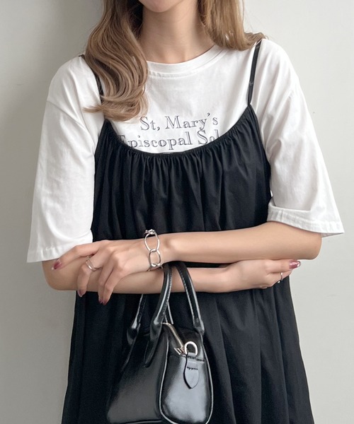 「Futier land」 キャミソールワンピース FREE ブラック レディース_画像2