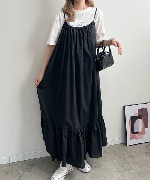 「Futier land」 キャミソールワンピース FREE ブラック レディース_画像6