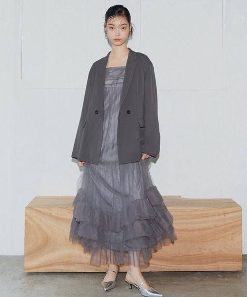 ANDRESD ドレス 「2点セットアイテム」ボリュームチュールジャケット