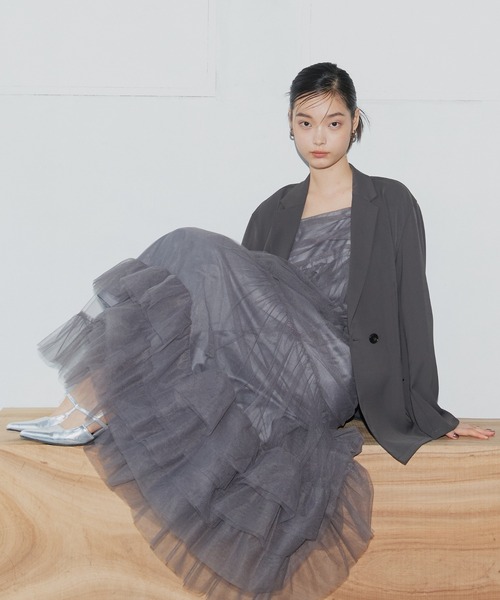 ANDRESD ドレス 「2点セットアイテム」ボリュームチュールジャケット