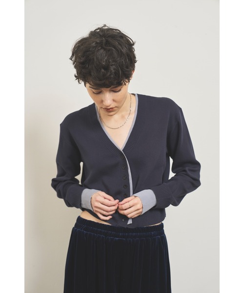 3レイヤード ニット カーディガン / 3 LAYERED KNIT CD 3レイヤード ニット カーディガン / 3 LAYERED KNIT CD