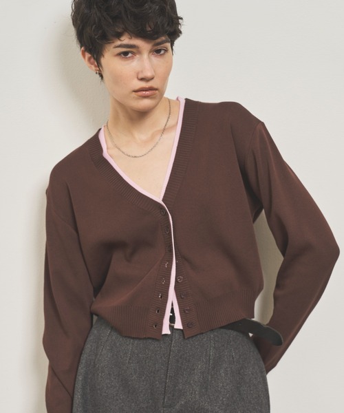 VION カーディガン Layered Knit Cardigan / レイヤードニット