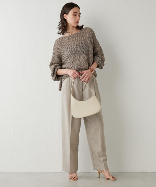 「Whim Gazette」 長袖ニット FREE チャコールグレー レディース_画像2