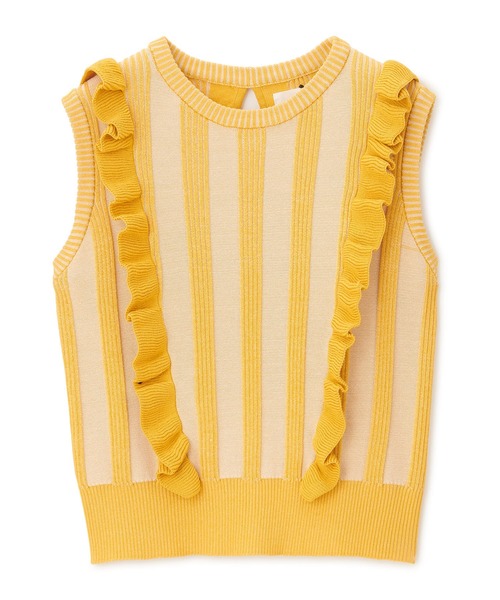 「SUPREME.LA.LA.」 ノースリーブニット MEDIUM ネイビー レディース_画像9