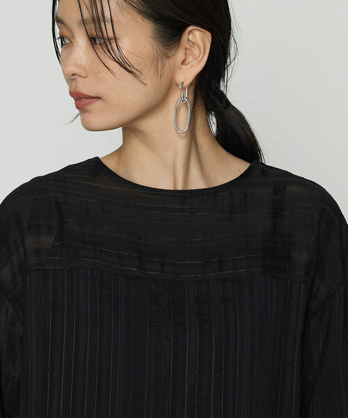 Gabardine K.T（ギャバジンK.T） tシャツ ジャカードボーダー ゆったり