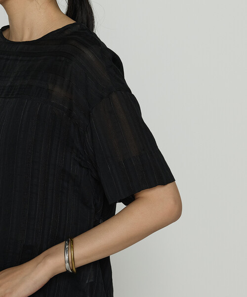 Gabardine K.T（ギャバジンK.T） tシャツ ジャカードボーダー ゆったり