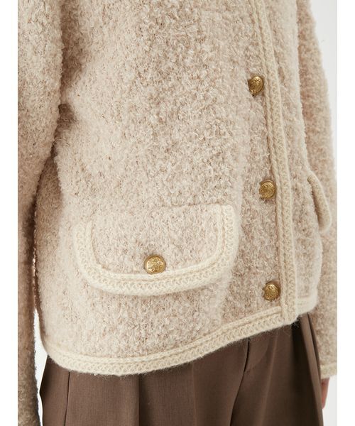 Mila Owen（ミラオーウェン） ジャケット ノーカラージャケット 金釦