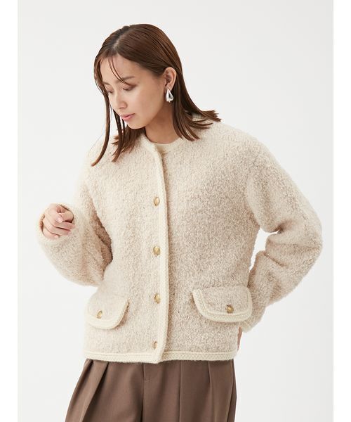 Mila Owen（ミラオーウェン） ジャケット ノーカラージャケット 金釦