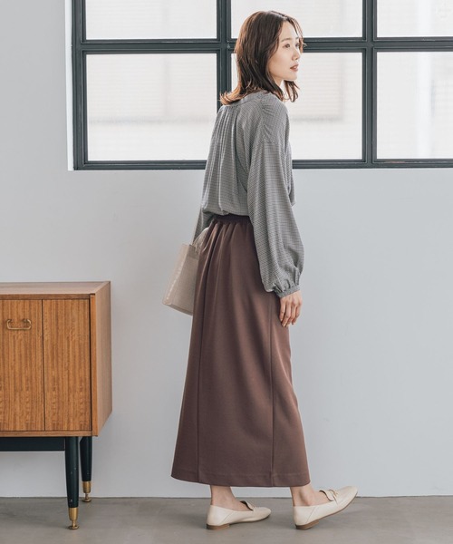 [GLOBAL WORK] длинный рукав блуза SMALL белый женский 