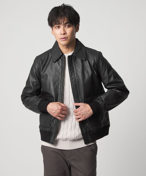 A DAY IN THE LIFE ブルゾン アウター シープレザー フライト ブルゾン