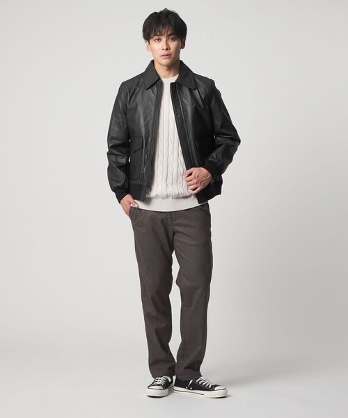 A DAY IN THE LIFE ブルゾン アウター シープレザー フライト ブルゾン