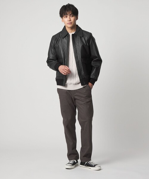 A DAY IN THE LIFE ブルゾン アウター シープレザー フライト ブルゾン