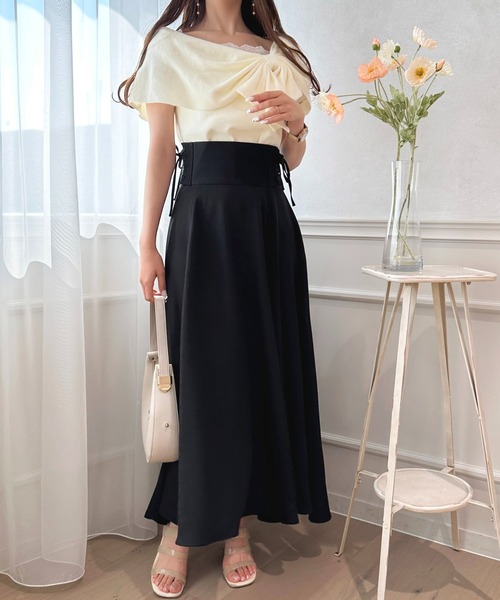 「apres jour」 半袖ニット X-LARGE ブラック レディース_画像4