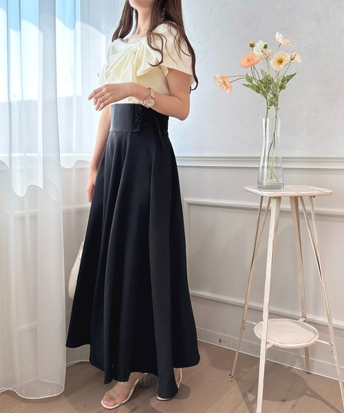 「apres jour」 半袖ニット X-LARGE ブラック レディース_画像5