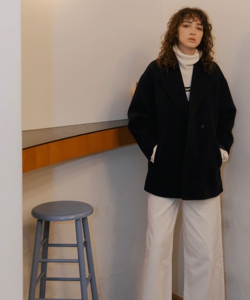 「DOUX ARCHIVES」 コート FREE ネイビー レディース_画像2