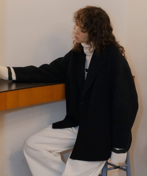 「DOUX ARCHIVES」 コート FREE ネイビー レディース_画像4