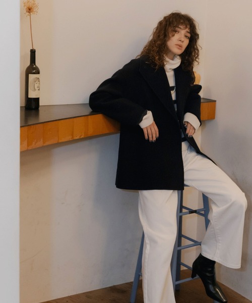 「DOUX ARCHIVES」 コート FREE ネイビー レディース_画像6