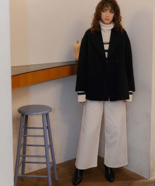 「DOUX ARCHIVES」 コート FREE ネイビー レディース_画像7