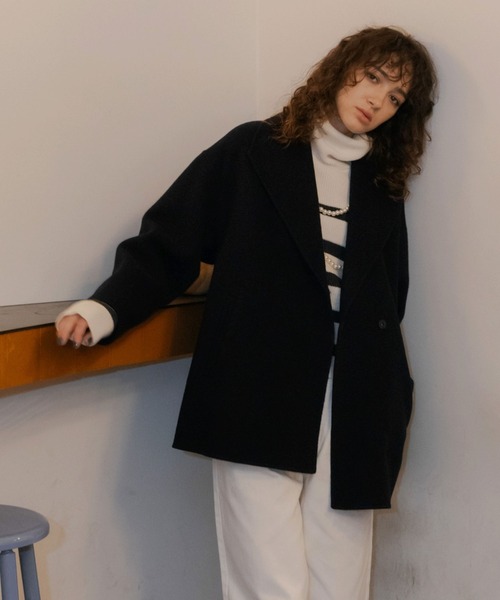 「DOUX ARCHIVES」 コート FREE ネイビー レディース_画像8