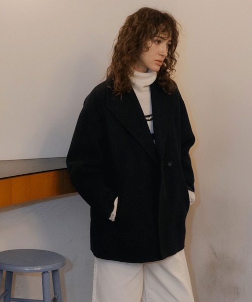 「DOUX ARCHIVES」 コート FREE ネイビー レディース_画像9