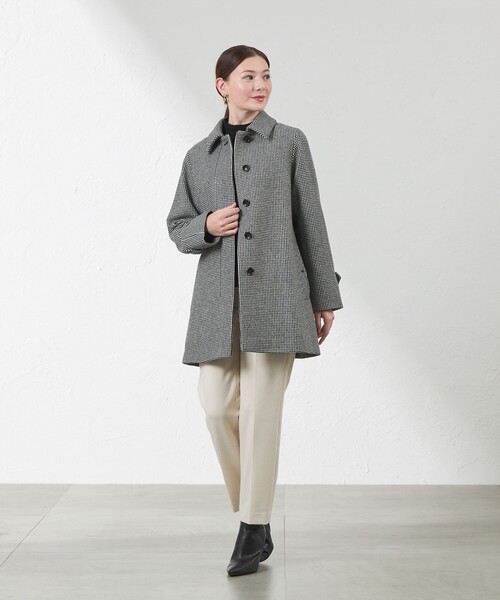 AMACA（アマカ） ステンカラーコート コート ウールツイード