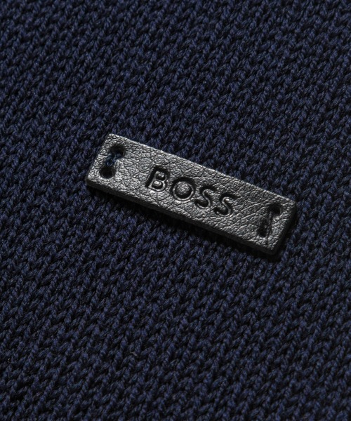 【美品】HUGO BOSS マフラー カシミヤ 100% ヒューゴボス 紺色 HUGO BOSS（ヒューゴ・ボス） マフラー メンズ フリンジ ウール 100