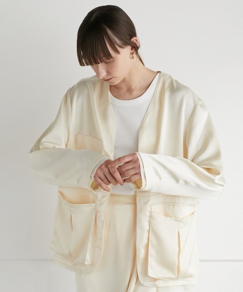 la peau de gem（ラポドゥジェム） ジャケット FREE ホワイト