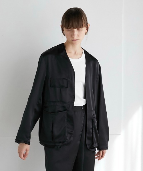 la peau de gem（ラポドゥジェム） ジャケット FREE ホワイト