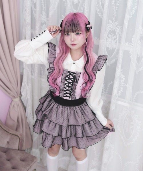 Magia Charm（マギアチャーム） ジャンパースカート リボンレース