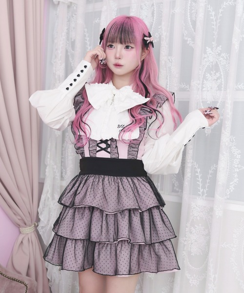 Magia Charm（マギアチャーム） ジャンパースカート リボンレース