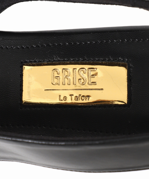 「GRISE」 ヒールサンダル 25cm アイボリー レディース_画像9