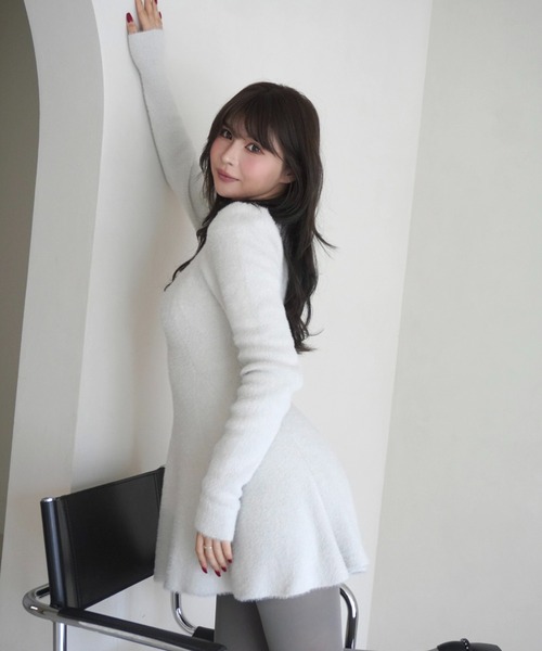 EIMY ISTOIRE（エイミーイストワール） ワンピース ラメシャギーニット