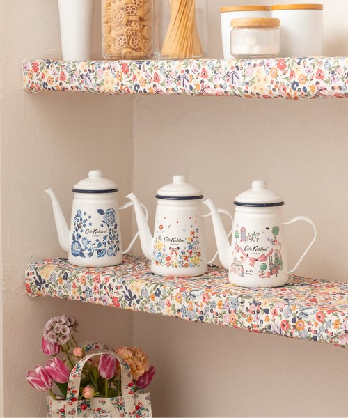 キャスキッドソン cathkidston花柄ホーロー 3個セット Cath Kidston（キャス・キッドソン） キッチン ホーローポット