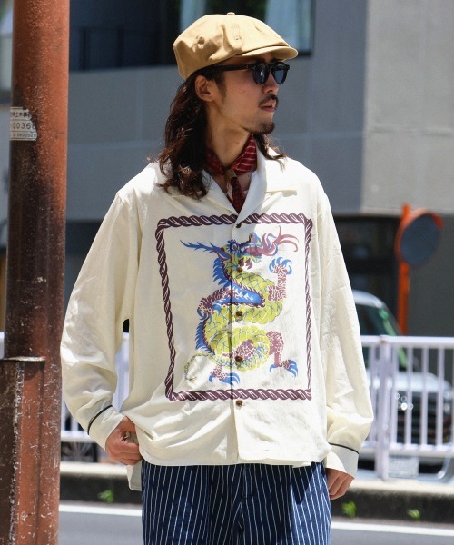 シャツ スーベニア開襟シャツ メンズ