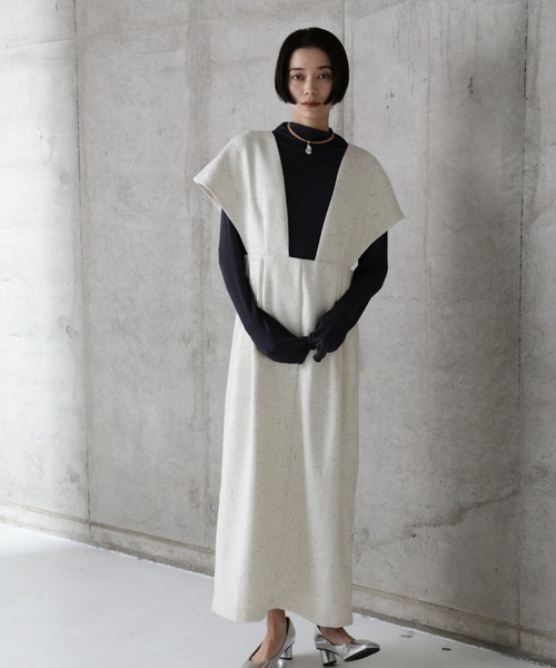「CHIGNON」 ノースリーブワンピース FREE ホワイト レディース_画像9