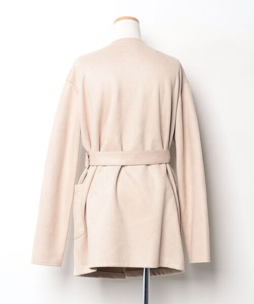 「Eprouve」 ノーカラージャケット M ベージュ レディース_画像2