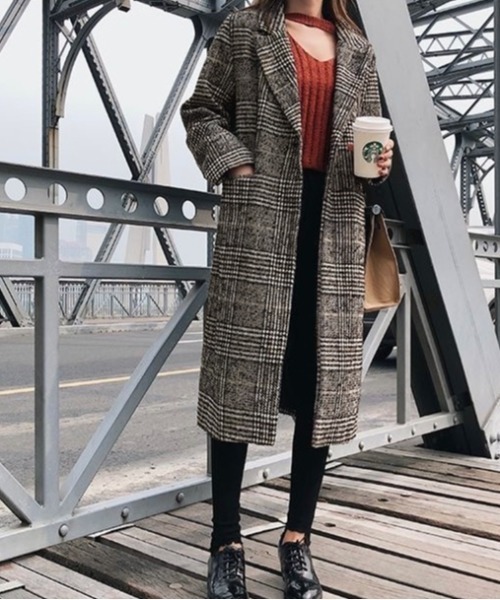 「LADY LIKE」 チェスターコート M ブラウン レディース_画像2