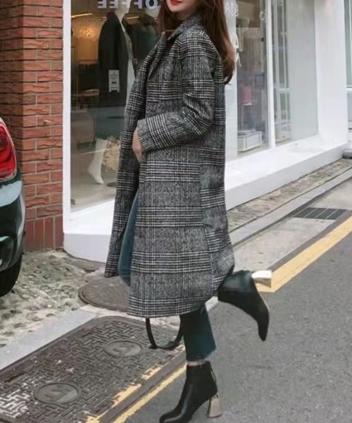 「LADY LIKE」 チェスターコート M ブラウン レディース_画像7