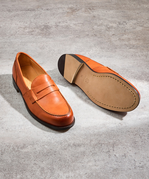 ローファー PADRONE パドローネ / LOAFERS オイルレザーローファー コインローファー / PU8587-2304 メンズの画像