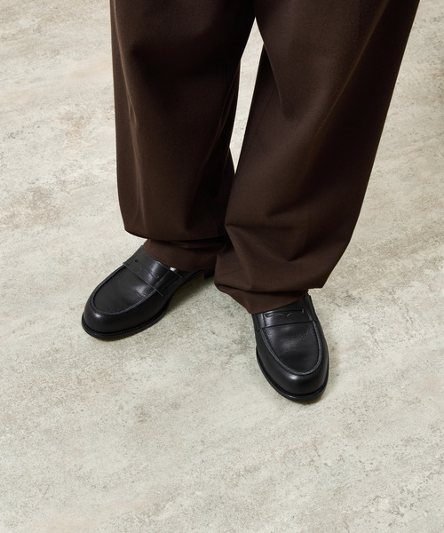 ローファー PADRONE パドローネ / LOAFERS オイルレザーローファー コインローファー / PU8587-2304 メンズの画像