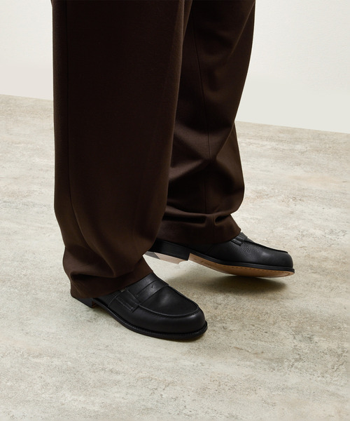 ローファー PADRONE パドローネ / LOAFERS オイルレザーローファー コインローファー / PU8587-2304 メンズの画像