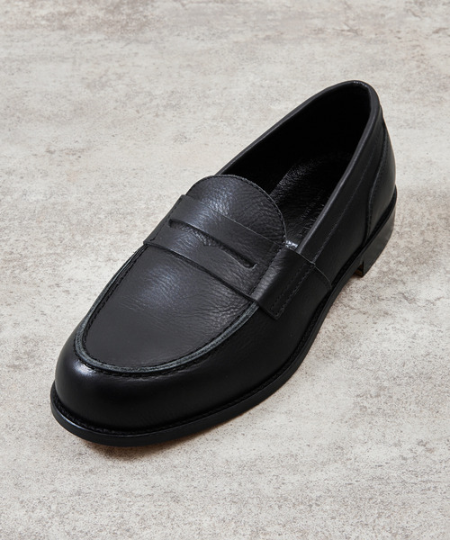 ローファー PADRONE パドローネ / LOAFERS オイルレザーローファー コインローファー / PU8587-2304 メンズの画像