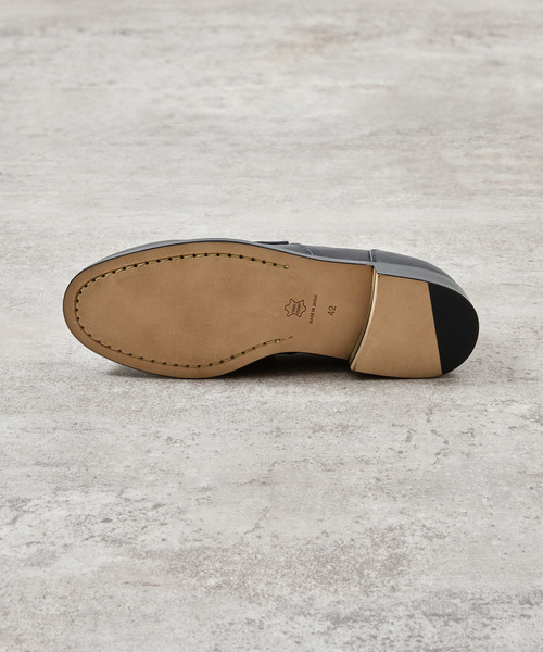 ローファー PADRONE パドローネ / LOAFERS オイルレザーローファー コインローファー / PU8587-2304 メンズの画像