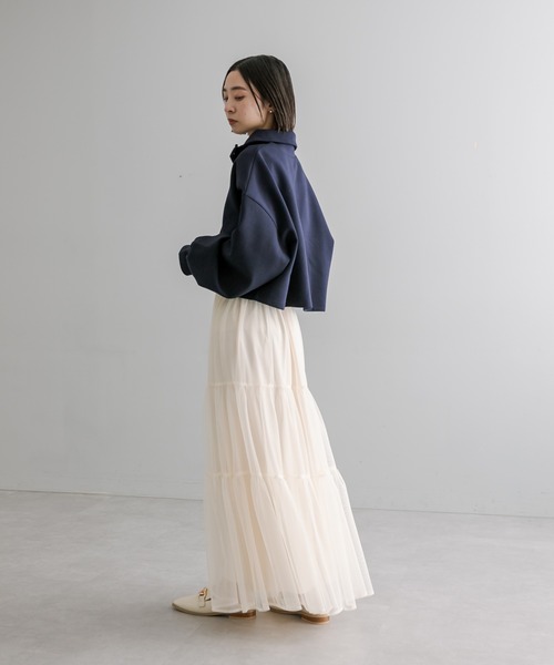 「mystic」 スウェットカットソー FREE オフホワイト レディース_画像5